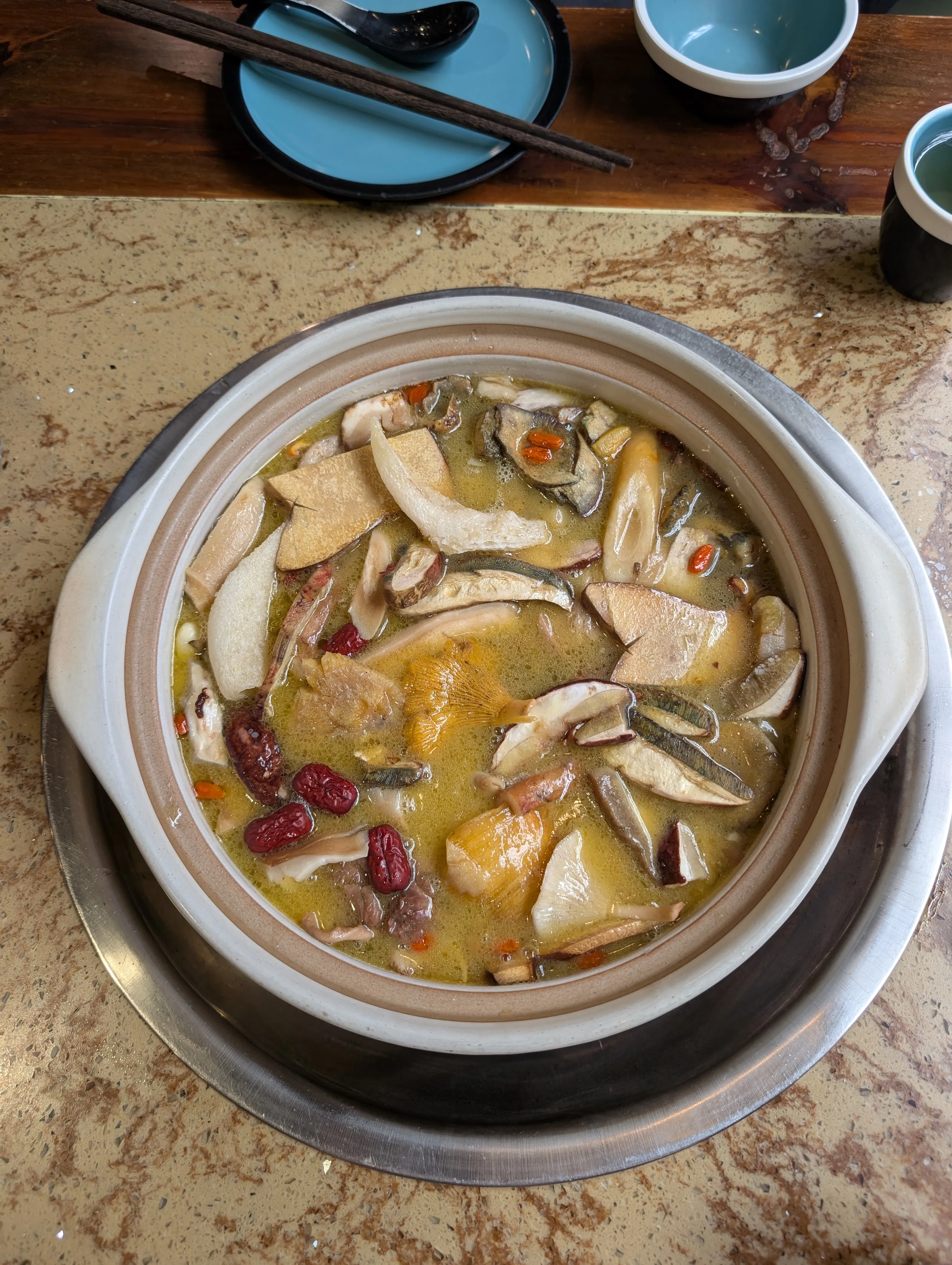 Mushroom hot pot in Kunming - top three meal of all time.